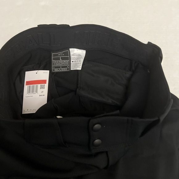 Nike BQ6345-010 Mens Sz LARGE Black Vapor Select Baseball Pants - Picture 7 of 7